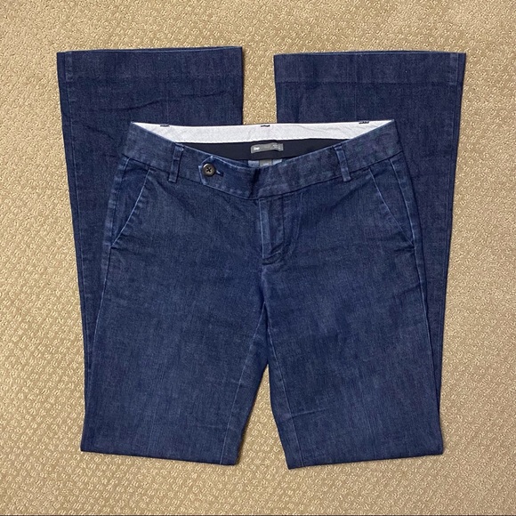 GAP Denim - Gap Dark Denim Tab-Front Straight Fit, Flared Leg Jean/Pant